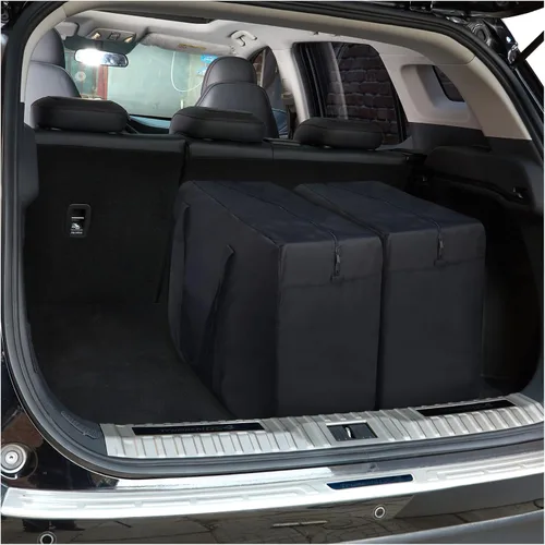 Vista 8 de SANSAM Bolsa de mudanza extra grande y resistente, bolsa de lona impermeable con cremalleras, bolsas de tela Oxford para viajes, dormitorio