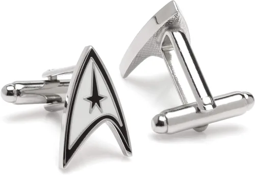Vista 3 de Cufflinks Inc. Gemelos Star Trek Sheild para hombre
