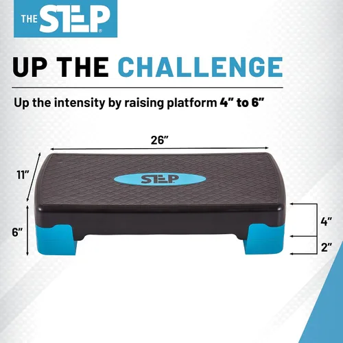 Vista 3 de The Step Aerobic Platforms for Home Workout Steppers for Exercise