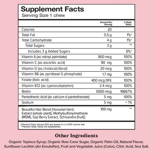 Vista 7 de CHEWSY Suplemento de apoyo inmunológico 6 en 1 con sabor a fruta + masticables multivitamínicos para mujer + masticables de sueño tranquilo +