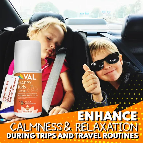 Vista 3 de VAL Happy Kids Travel - Roll-On de magnesio (1.7 oz)