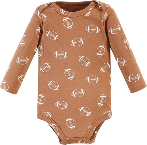 Vista 104 de Hudson Baby baby-boys Cotton Long-sleeve Bodysuits 5-pack