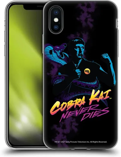Vista 181 de Head Case Designs Funda de gel suave con licencia oficial de Cobra Kai Eagle Fang Logo Key Art compatible con Apple iPhone 7 Plus/iPhone 8 Plus