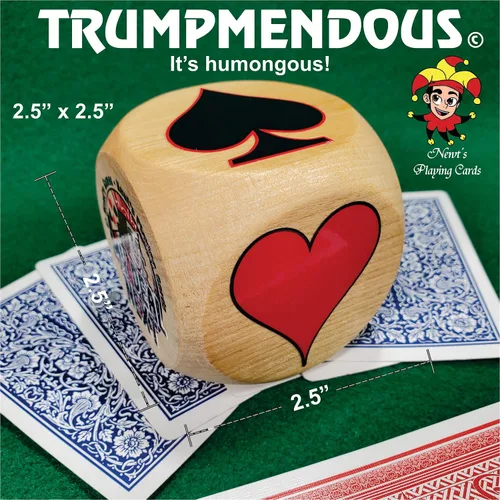Vista 2 de Newt's Playing Cards Marcador/indicador Trumpmendo original de Trump para Bridge, Euchre, Pinochle y otros juegos de cartas – Pips grandes, marcador