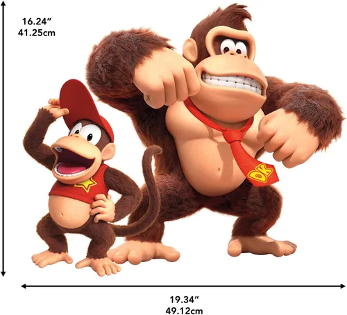 Vista 6 de Calcomanías de pared Donkey Kong y Diddy Kong, RMDM5589