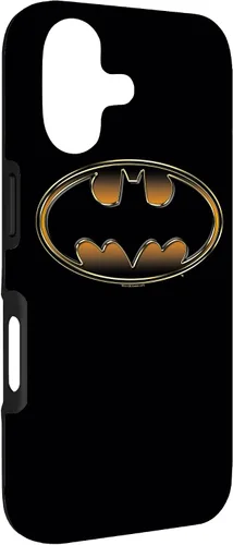 Vista 3 de Batman Funda protectora en relieve negra y dorada para iPhone 17