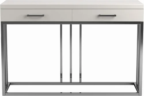 Vista 5 de Coaster Furniture Sofá Mesa Italiana Blanco y Latón Rosa 723139