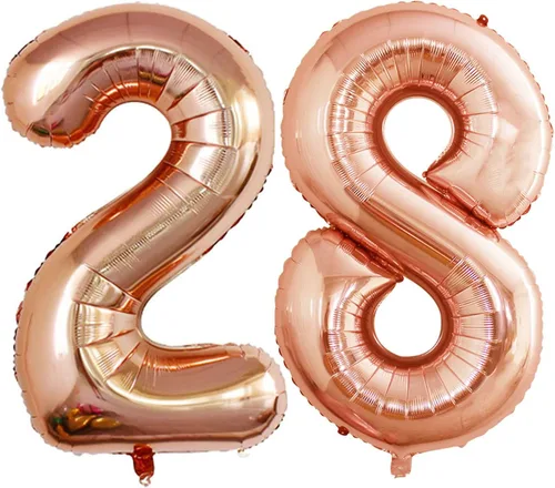 Vista 260 de Goer, conjunto de globos de papel aluminio para decoraciones de cumpleaños, globos de las letras de feliz cumpleaños y de números Oro