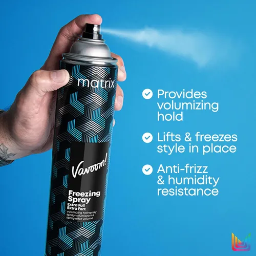 Vista 4 de MATRIX Vavoom Spray de acabado extra completo Laca voluminizadora de alta sujeción Para todo tipo de cabello