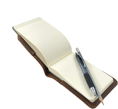Vista 2 de Hide & Drink, Journal Cover for Hard Cover Moleskine Pocket Size (3.5 x 5.5 in.) Classic Notebook (Notebook NOT Included), Full Grain Leather