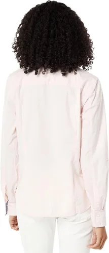 Vista 2 de Tommy Hilfiger Women's Solid Button Collared Shirt with Adjustable Sleeves