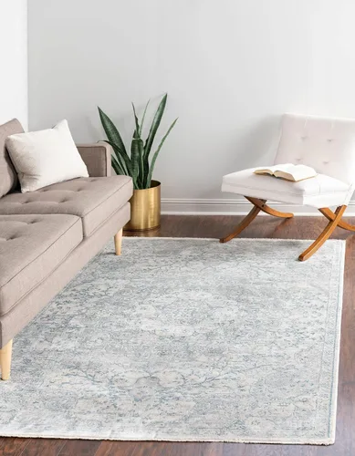 Vista 23 de Unique Loom Newport Collection - Alfombra de área con olmos (2' x 3' 11" gris/marfil)