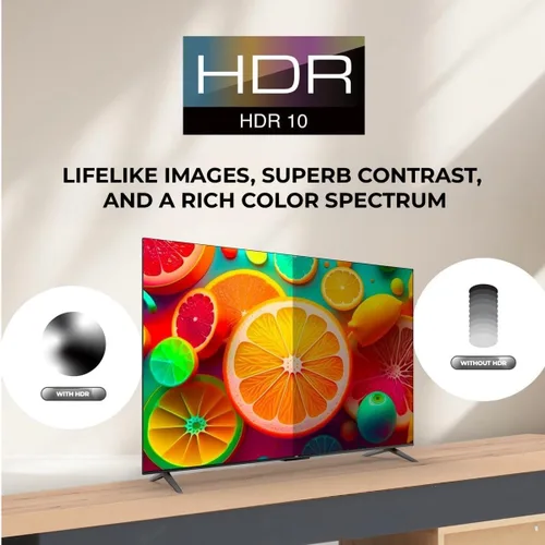 Vista 3 de Hisense Televisión R6E5 de 50 pulgadas (2024) SmartTV 4K HDR10 funciona con AirPlay, Smart Home, Alexa, Google Home