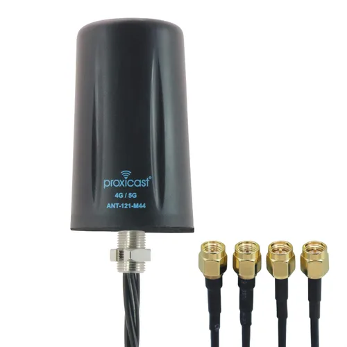 Vista 9 de Proxicast Antena de montaje de tornillo omnidireccional 4G/5G resistente al vandalismo de bajo perfil – Cable coaxial de 10 pies – para Cisco 1