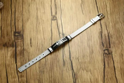 Vista 5 de Hubbering - Pulsera de malla de acero inoxidable