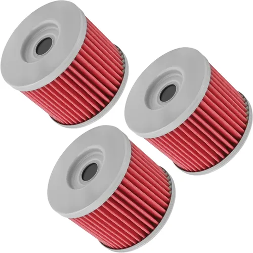 Vista 3 de Caltric Paquete de 3 filtros de aceite compatibles con Bmw F650Gs F-650 Gs F650Cs Dakar 650 652 Abs 2000-2005