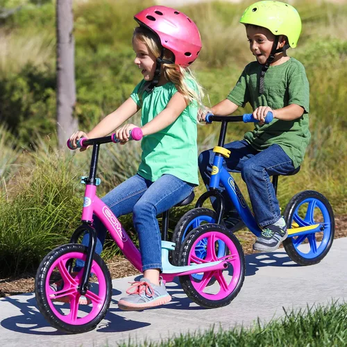 Vista 2 de GOMO Bicicleta de entrenamiento para niños de 18 meses, 2, 3, 4 y 5 años de edad, colores fantásticos, para niños pequeños. Bicicleta sin pedales