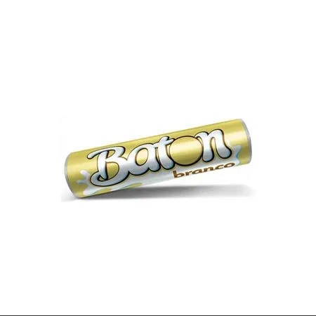 Vista 2 de Garoto - Baton - Barra de Chocolate Cilindro Blanco - 16.93 Oz (PACK DE 30) Barras Cilíndricass de Chocolate Branco 30x16g - 16.93 oz