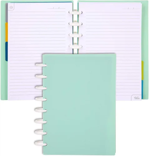 Vista 29 de Talia - Cuadernos de notas con tapas, planificador, personalizables, (Rosa de los 90, Junior (5.5 pulgadas x 8.5 pulgadas))