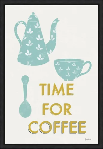 Vista 13 de Amanti Art Framed Canvas Wall Art 23x16 Retro Kitchen Coffee III by Becky Thorns, Framed Wall Art Canvas, Cuisine Artwork, Traditional Decor, Medium