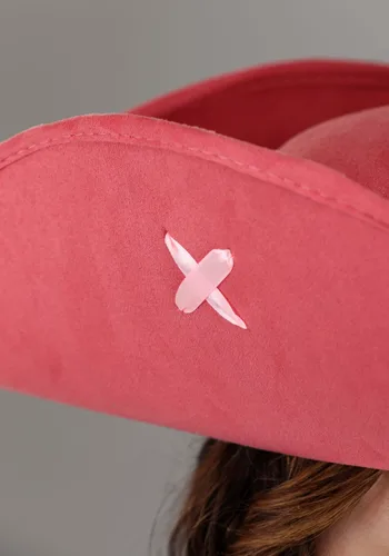 Vista 3 de Sombrero Tricornio Rosa para Adultos Multicolor