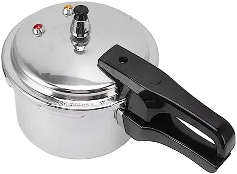 Vista 5 de Mini olla a presión de acero inoxidable, 3L Olla de presión de acero inoxidable Rendimiento de grado alimenticio para estufa de gas