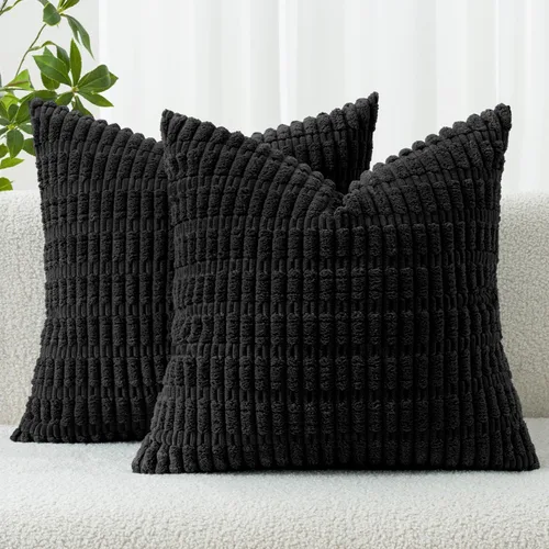 Vista 17 de MIULEE - Paquete de 2 fundas de cojín decorativas de corduroy, modernas y boho, suaves, con rayas, decoración del hogar, sofá, sala de estar, sillón