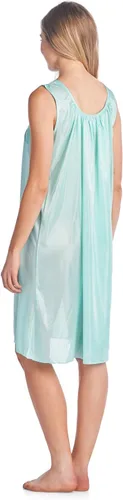Vista 6 de Casual Nights Conjunto de bata y camisón de satén de 2 piezas para mujer
