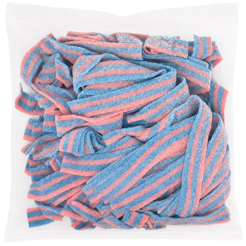 Vista 13 de By The Cup Berry Blue Sour Belts, bolsa a granel de 1 lb Sweet & Sour Berry Blue - Tiras masticables para fiestas, bolsas de golosinas, bufés
