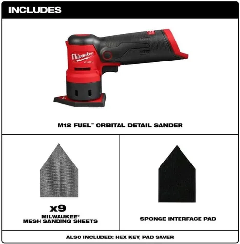 Vista 2 de Milwaukee Electric - Lijadora Orbital M12 Fuel para Detalles