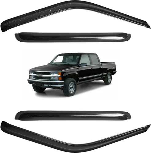 Vista 200 de Viseras para ventanas para Mazda 3 Sedán 4 puertas 2004 2005 2006 2007 2008 2009 estilo JDM Mugen, deflector de viento, protector solar y de lluvia