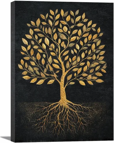 Vista 25 de VOCBAN Naturaleza árbol de la vida imágenes abstractas lienzo pintura grande moderno lienzo arte de pared árboles coloridos sala de estar decoración