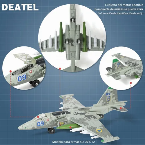 Vista 3 de SEBUNAS 1:72 Escala SU-25 Frogfoot Kit de modelo de montaje rápido de 05.SU-25