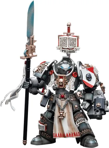 Vista 10 de LEBOO JOYTOY Warhammer 40K Grey Knights Castellan Crowe 1/18 Figura de acción Warrior Joy Modelos de juguete