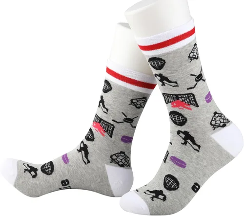 Vista 5 de PXTIDY 2 pares de calcetines de portero de hockey portero regalo de portero de hockey sobre hielo regalos para jugadores de hockey sobre hielo