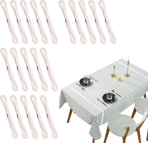 Vista 9 de ELANE 20 clips de mesa de picnic para mesas al aire libre, abrazaderas de mantel (negro)