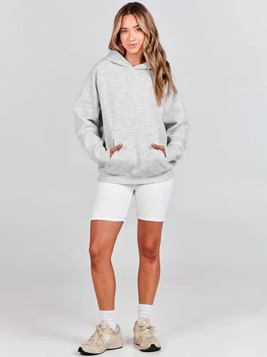 Vista 105 de ANRABESS - Sudaderas con capucha para mujer, sobre talla, de vellón de manga larga, modelo de 2024, para otoño