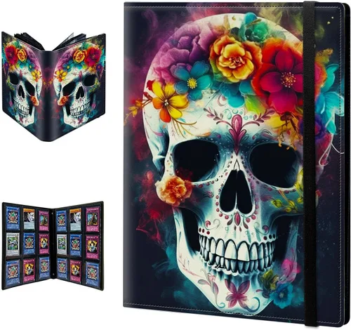 Vista 41 de Carpeta para tarjetas de intercambio, 9 bolsillos para tarjetas intercambiables, 360 bolsillos de doble cara, funda para tarjetas