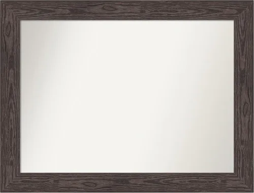 Vista 304 de Amanti Art Espejo personalizado, espejo de baño negro puente, espejo de pared o espejo de tocador de baño sobre el fregadero (26 x 26 pulgadas)