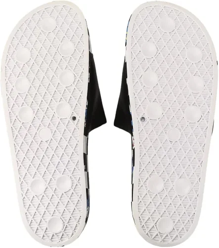Vista 4 de Sonic The Hedgehog Sonic Dash - Sandalias a cuadros para hombre en blanco y negro
