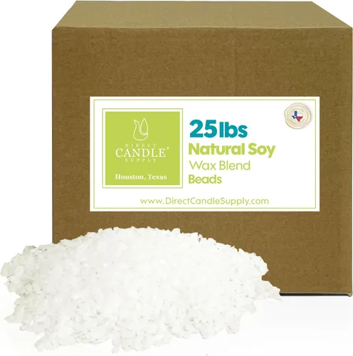 Vista 7 de Cuentas de cera de soja para hacer velas, pastillas de cera de soja de 5 libras, mezcla suave para formulación de fragancia de alta carga