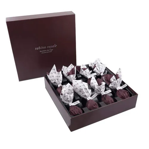 Vista 2 de Rabitos Royale Higo cubierto de chocolate negro (8 piezas, 5.01 oz, 5.01 onzas)