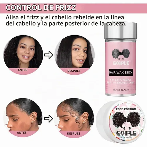 Vista 3 de Goiple - Kit de 11 piezas para pelucas de encaje frontal para principiantes, palo de cera para cabello, banda elástica de fusión de encaje para Beige