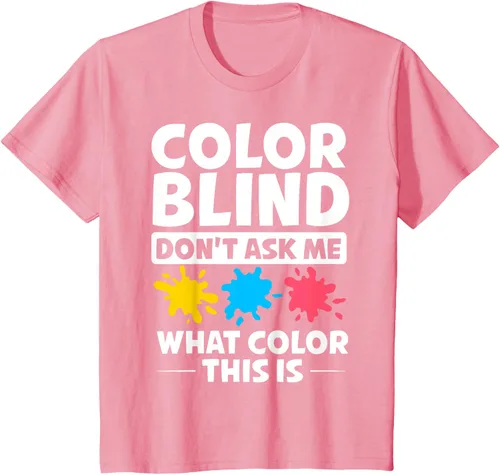 Vista 11 de Color Blind Camiseta Test Funny Glasses Visions, Negro