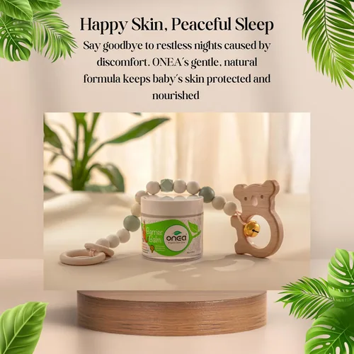 Vista 4 de Onea Paquete de regalo orgánico para el cuidado de la piel para bebés y mamás para el cuidado diario de bebés recién nacidos, aceite hidratante