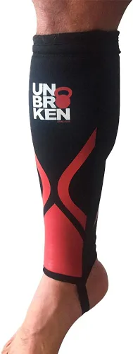 Vista 2 de UNBROKENSHOP Cross Fitness Shin Guard Calf Compression Sleeve 7mm, Weightlifting, Deadlift, Rope Climb, Box Jumps for Men and Women Single