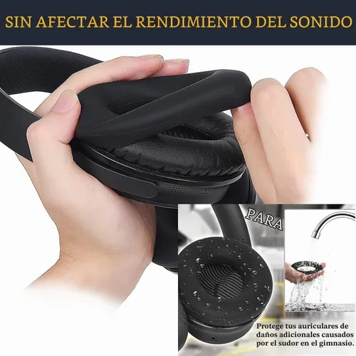 Vista 5 de SOULWIT Kit de repuesto para Bose QC35/QC35 ii - Negro