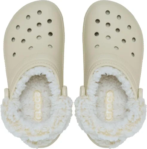 Vista 3 de Crocs - Zuecos clásicos unisex para adultos con forro de vellón, pantuflas mullidas para mujeres y hombres