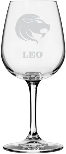 Vista 35 de Símbolo del zodiaco grabado multiusos 12.75oz Copa de vino Géminis