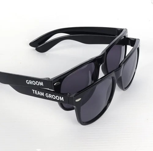 Vista 6 de Gafas de sol para despedida de soltero – Juego de 1 gafas de sol para novio y 7 equipos Padrinos de boda regalo de boda regalos de boda